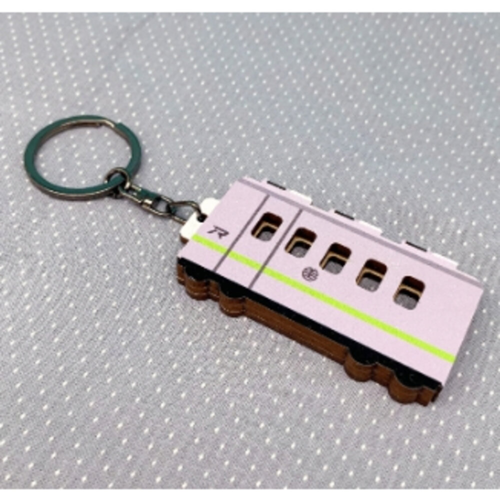 立體木質可動鑰匙圈 台鐵紀念品 台鐵火車木質鑰匙圈 台北捷運木質鑰匙圈 新格子 TR台灣鐵道-圖片-1