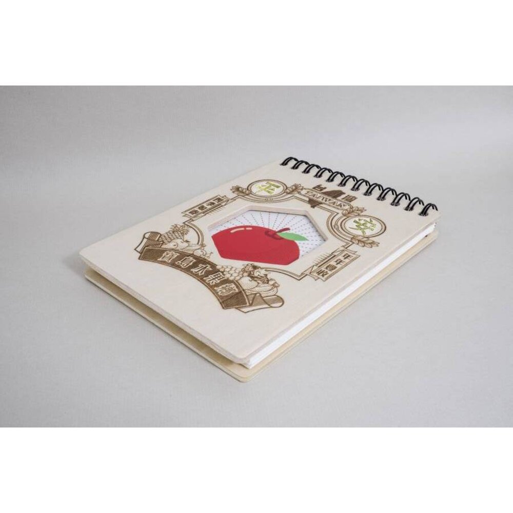 筆記本 隨身筆記本 空白筆記本 線圈筆記本 記事本 木製品 水果鄉筆記本 木子設計 TR台灣鐵道-圖片-2