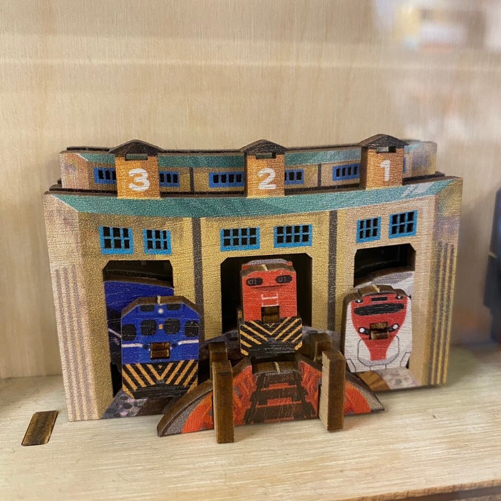 DIY立體木質冰箱貼 木質組裝冰箱貼 木頭磁鐵 台灣景點冰箱貼 動手做 送禮 台灣文創 紀念品 新格子 TR台灣鐵道-圖片-6