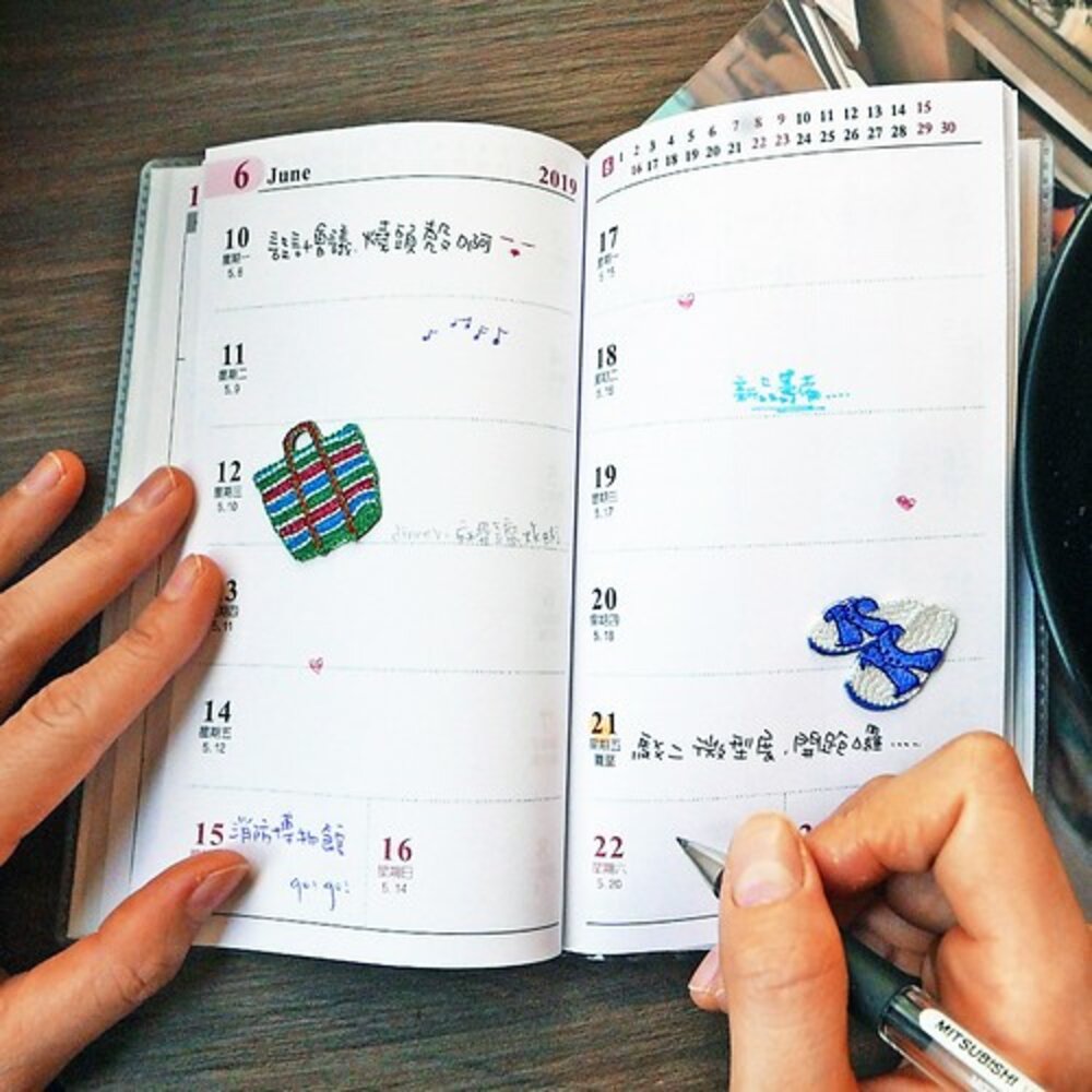 刺繡貼 古早味系列 動物系列 手機貼 安全帽貼 行李箱貼 裝飾貼 文藝輕黏 TR台灣鐵道-圖片-1