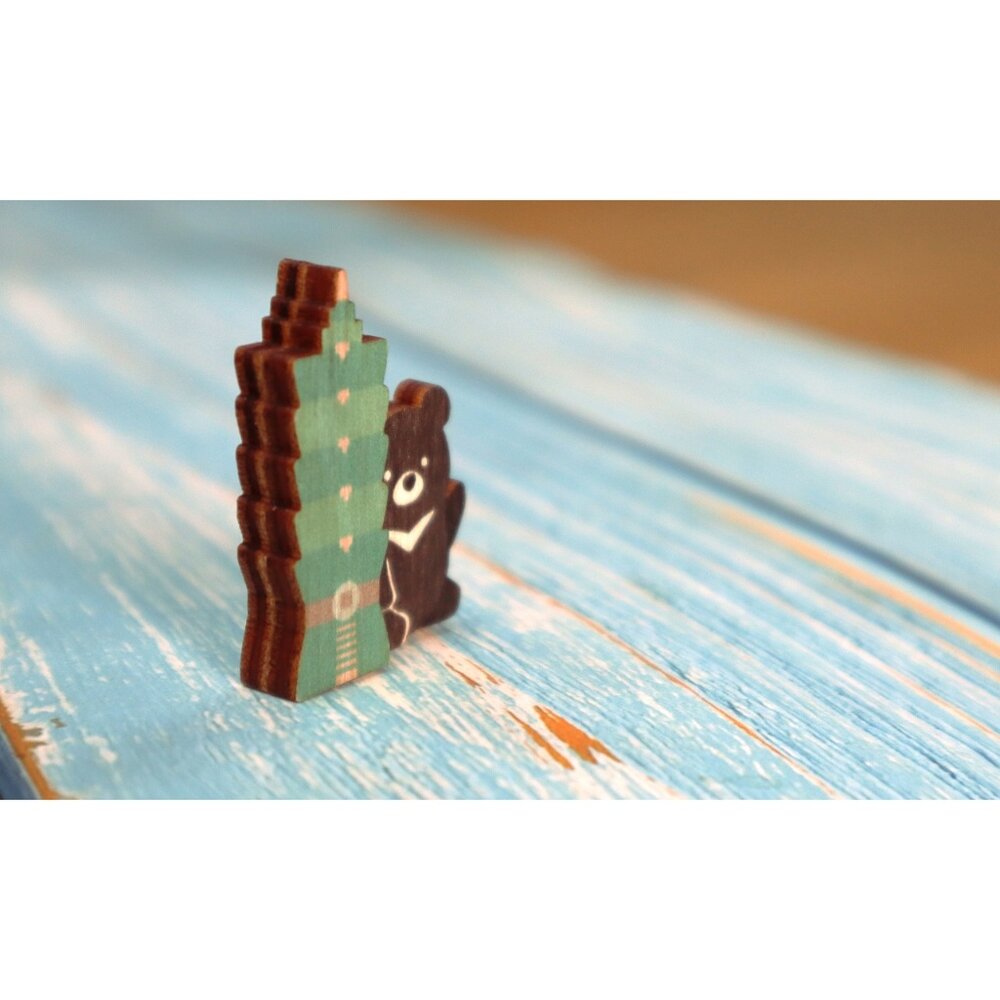 迷你木冰箱貼 台灣景點 懷舊小物 珍珠奶茶 天燈 小物磁鐵 插畫迷你磁鐵 台灣紀念品 新格子 TR台灣鐵道-圖片-5