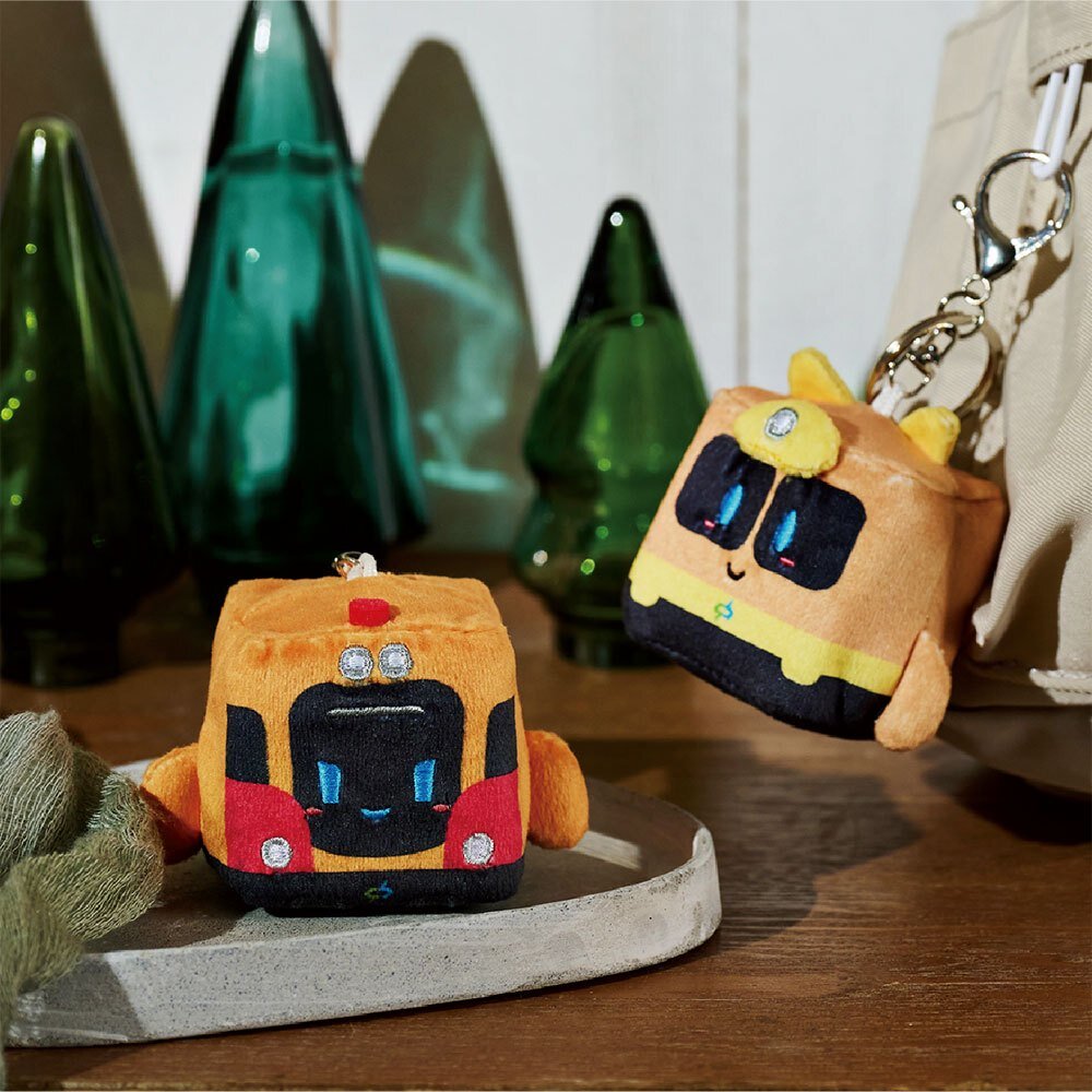 台中捷運 磨磨擦拭布鑰匙圈 查查絨布鑰匙圈 小綠綠福利社 台中捷運官方授權商店 TR台灣鐵道-圖片-1