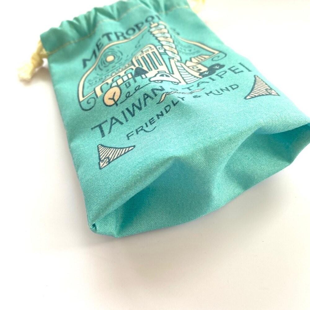 小物袋 束口袋 插畫圖案 台灣紀念品 小物收納 台灣小物袋 猴子設計 TR台灣鐵道-圖片-2