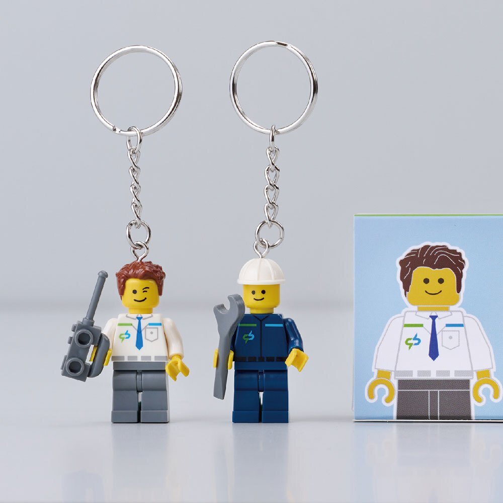 29456684265-台中捷運 造型積木人偶鑰匙圈 站務員 維修員 積木玩具 小綠綠福利社 台中捷運官方授權商店 TR台灣鐵道