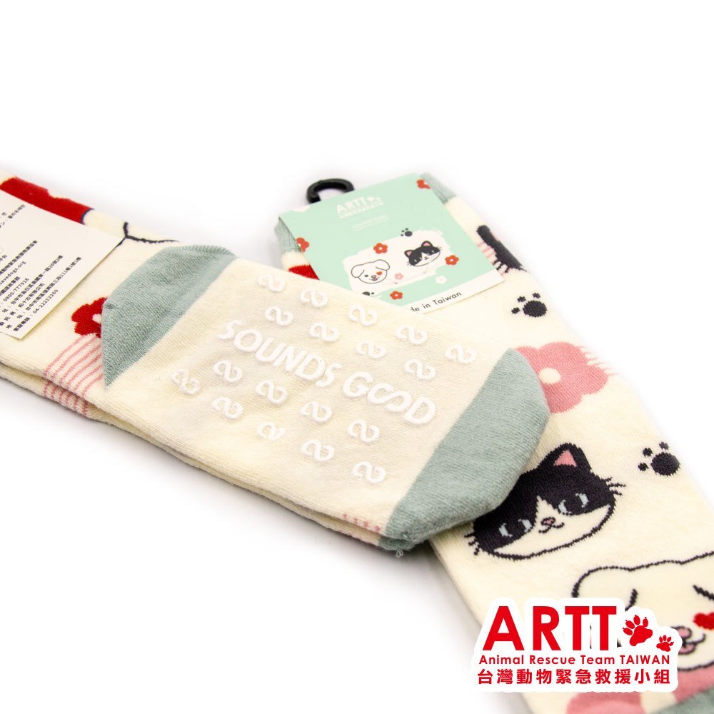 ARTT X SOUNDS GOOD 輕輕襪 抓抓襪 女襪 止滑童襪 ARTT台灣動物緊急救援小組 TR台灣鐵道-圖片-2