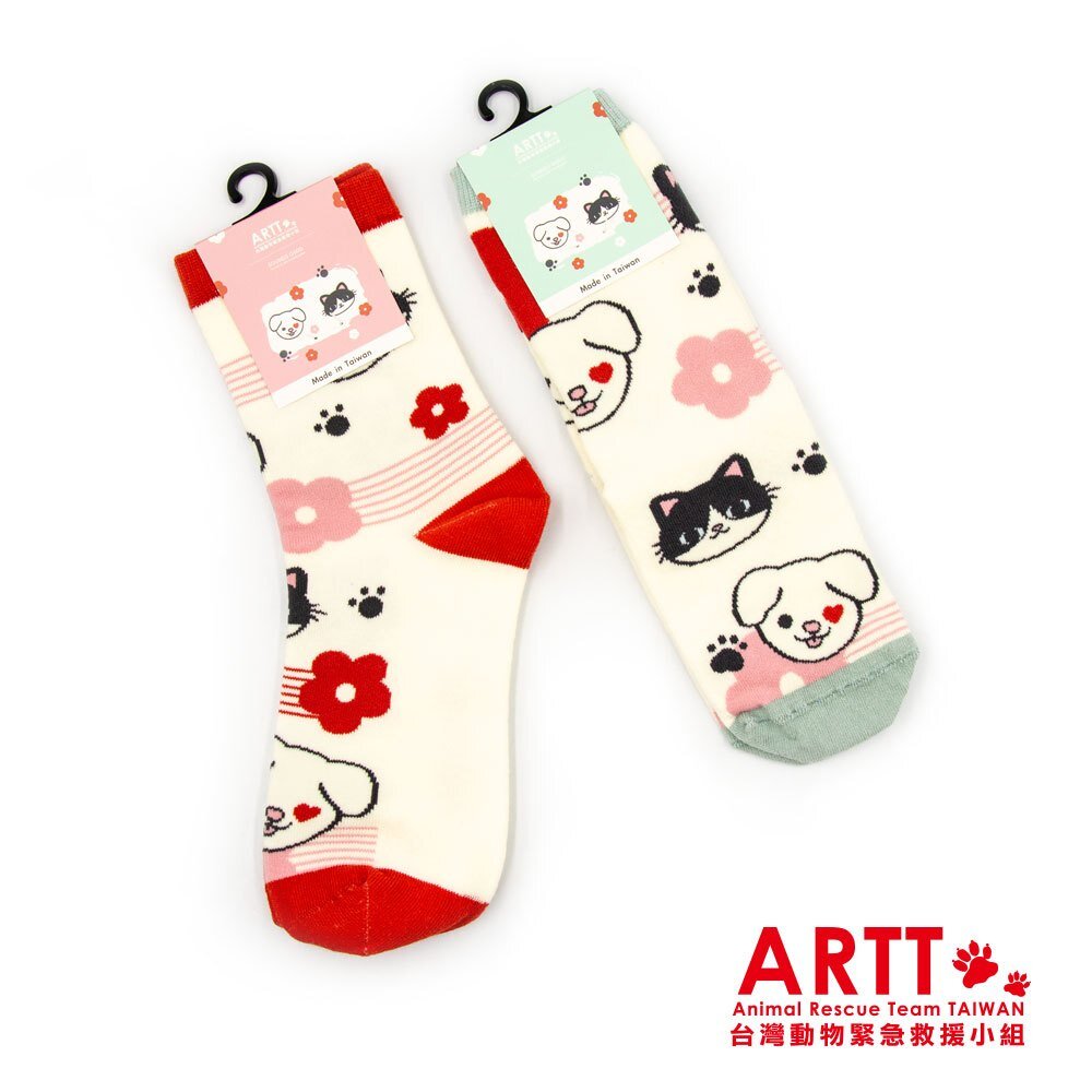 29976169408-ARTT X SOUNDS GOOD 輕輕襪 抓抓襪 女襪 止滑童襪 ARTT台灣動物緊急救援小組 TR台灣鐵道