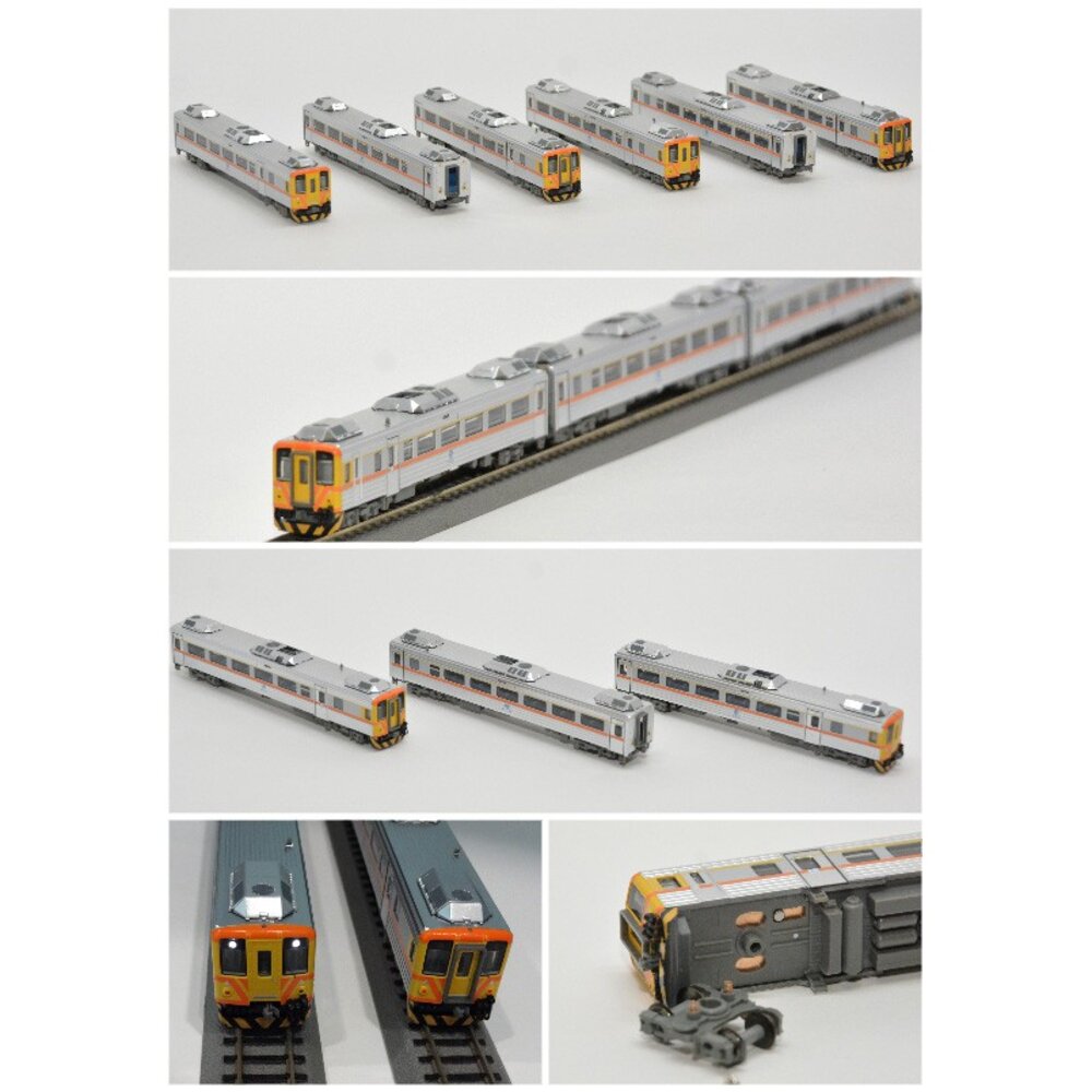 3345240025-台鐵柴聯自強號列車 DR3100型 動力車輛組(6輛標準編組) N軌 N規鐵道模型 鐵支路模型 VM3050