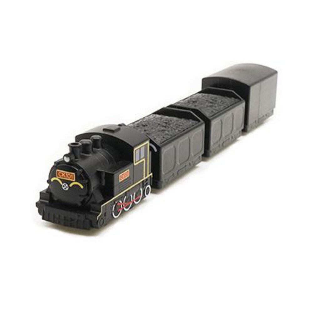 3432921817-台鐵蒸汽火車 CK101 煤車篷車列車 鐵支路4節迴力小列車 迴力車 火車玩具 壓克力盒裝 QV062T2 TR台灣鐵道