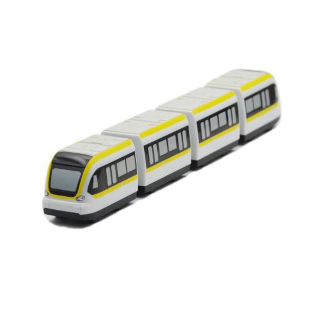 3432922836-台北捷運環狀線列車 鐵支路4節迴力小列車 迴力車 火車玩具 壓克力盒裝 QV067T1 TR台灣鐵道