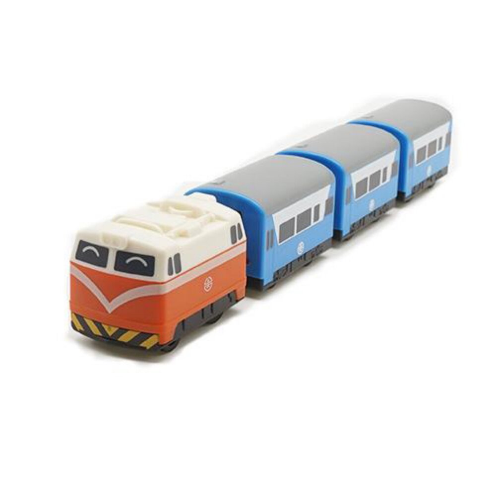 3532842314-台鐵復興號列車 E200型 鐵支路4節迴力小列車 迴力車 火車玩具 壓克力盒裝 QV009T2 TR台灣鐵道