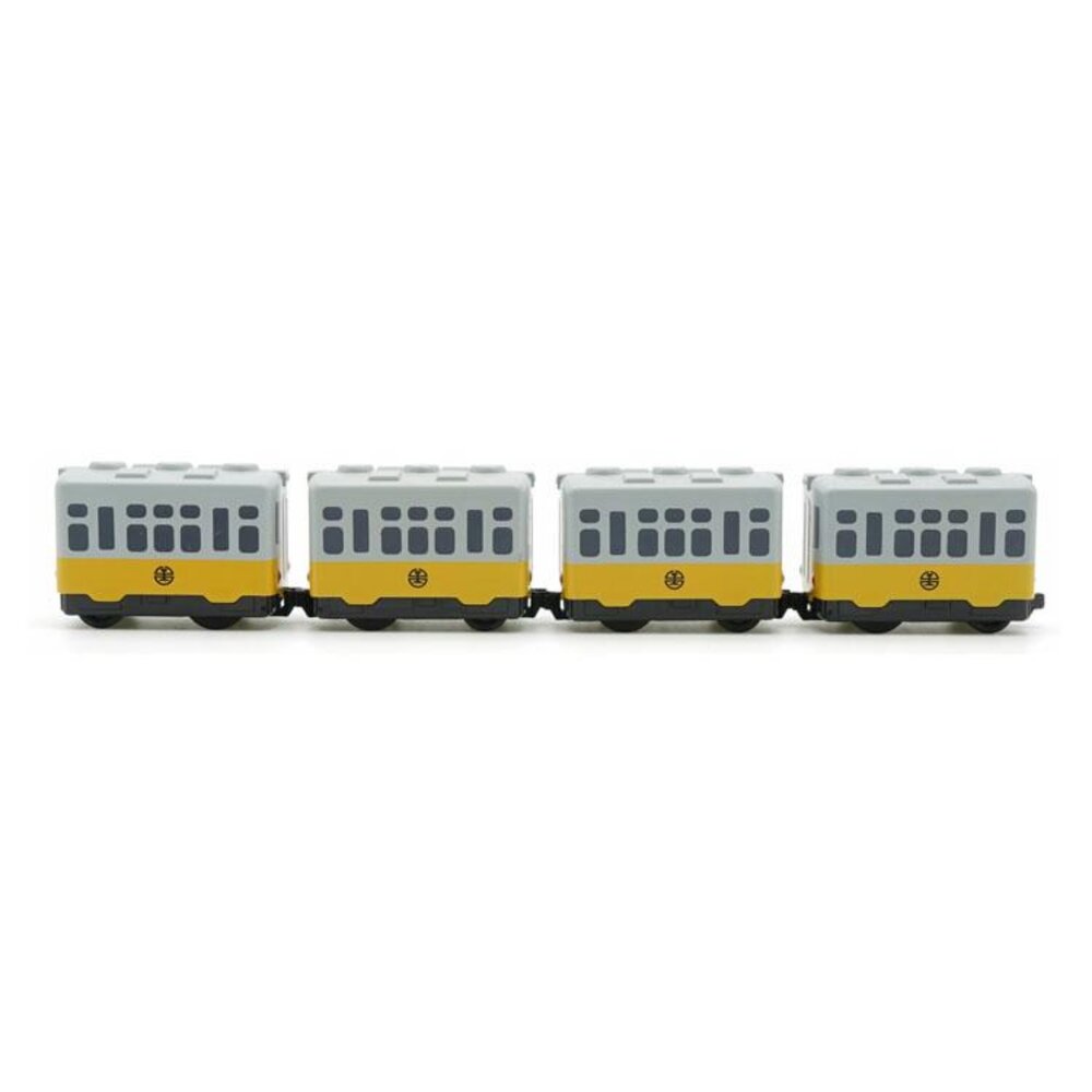 台鐵黃皮仔台東線光華號列車 DR2000型 鐵支路4節迴力小列車 迴力車 火車玩具 QV019T1 TR台灣鐵道-圖片-1