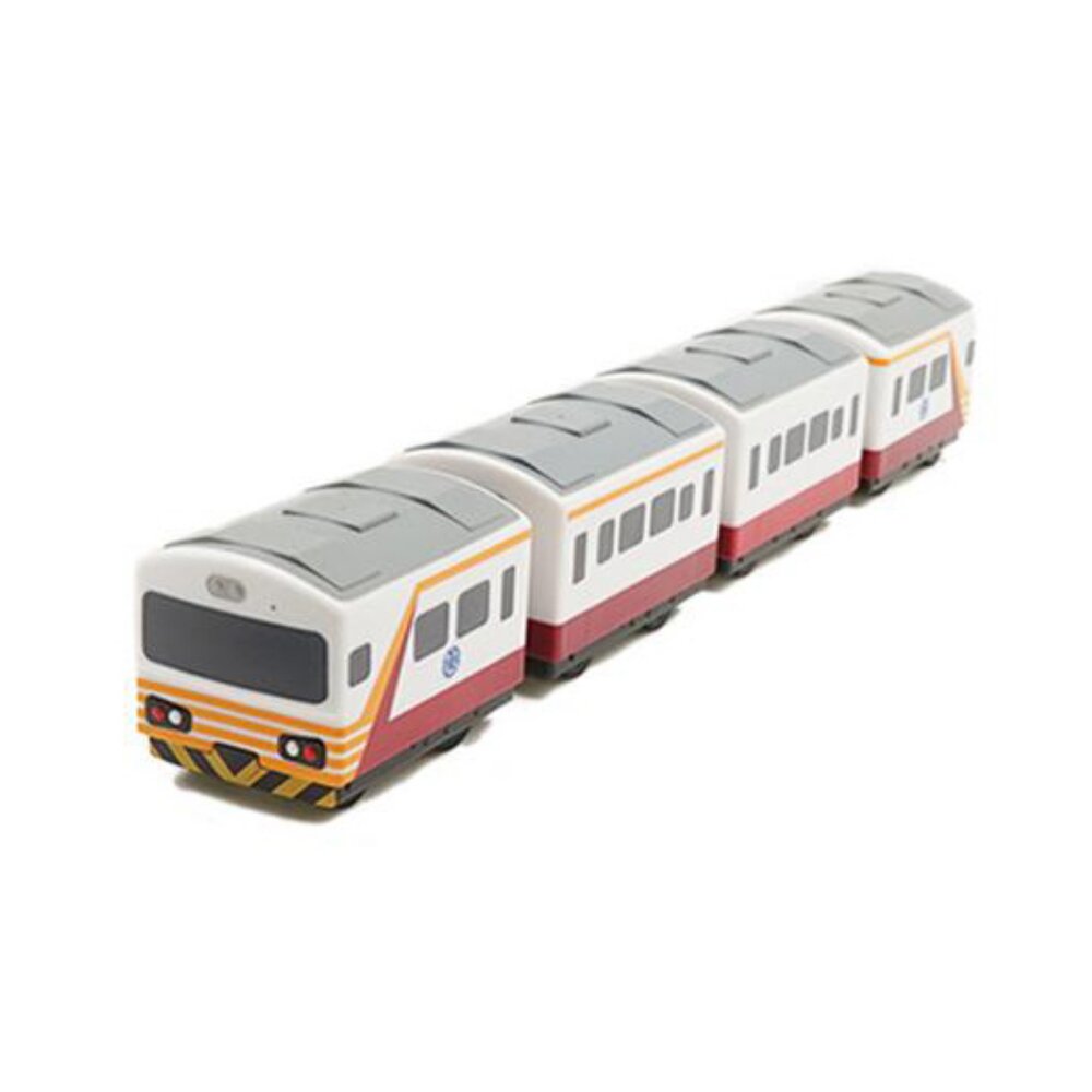 3932915594-台鐵紅斑馬號自強號列車 EMU1200型 鐵支路4節迴力小列車 迴力車 火車玩具 QV017T1 TR台灣鐵道