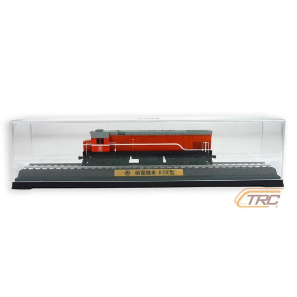 3935001736-台鐵柴電機車 R100型(橘) 靜態紀念車 火車模型 含展示底座 鐵支路模型 NS3509 TR台灣鐵道
