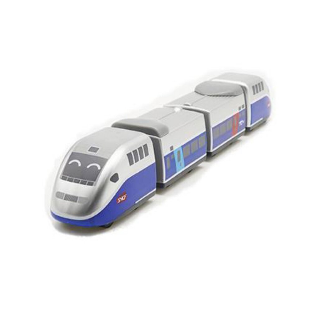 4132822935-法國高鐵TGV列車 鐵支路4節迴力小列車 迴力車 火車玩具 壓克力盒裝 QV040T1 TR台灣鐵道