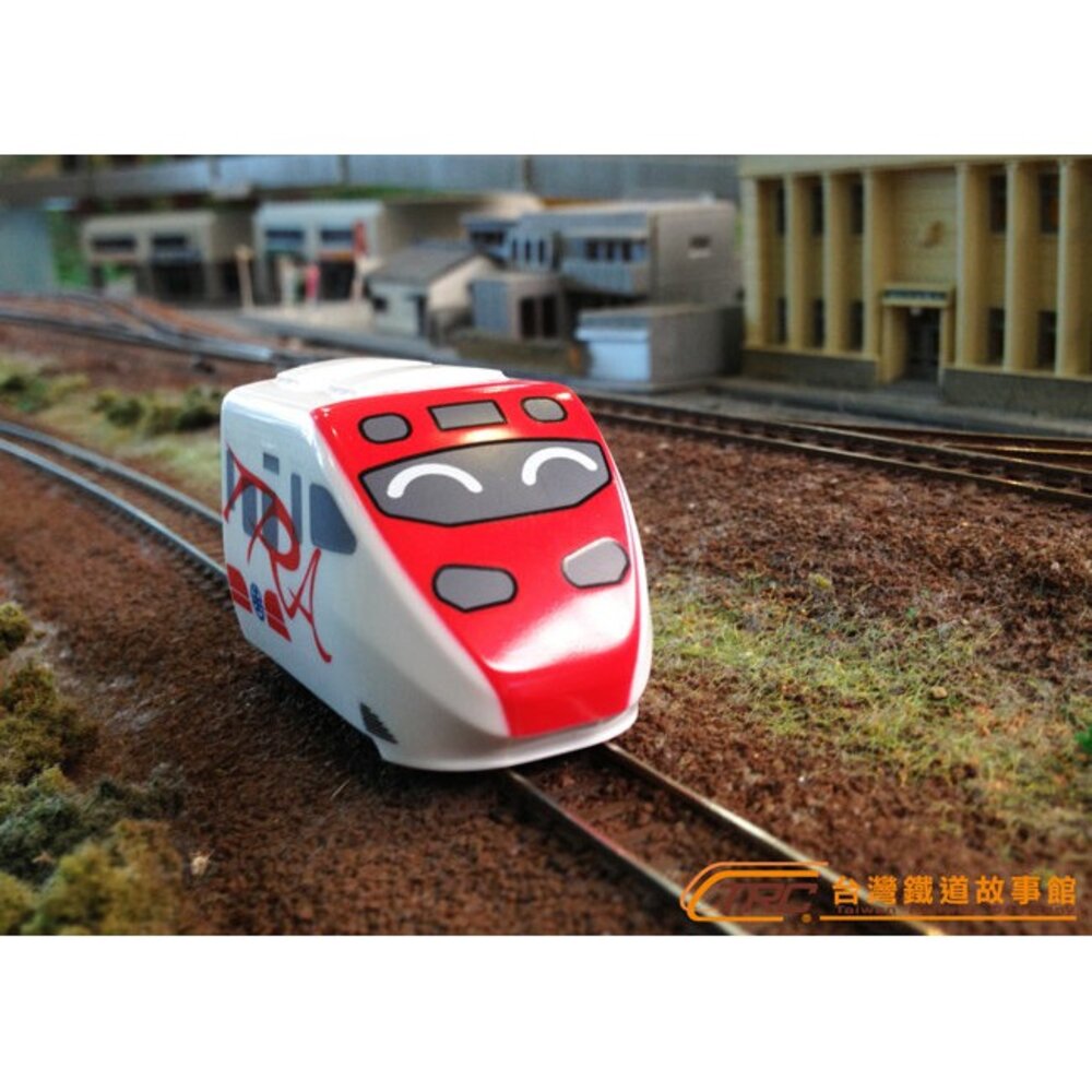 4332832327-台鐵普悠瑪自強號 TEMU2000型 鐵支路迴力小火車 迴力車 火車玩具 壓克力盒裝 QV060 TR台灣鐵道