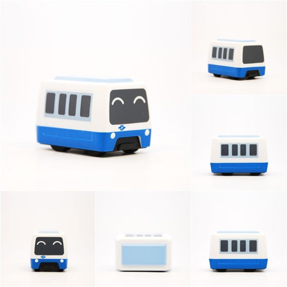 4832697975-台北捷運木柵線 VAL256型中運量 鐵支路迴力小火車 迴力車 火車玩具 壓克力盒裝 QV013 TR台灣鐵道