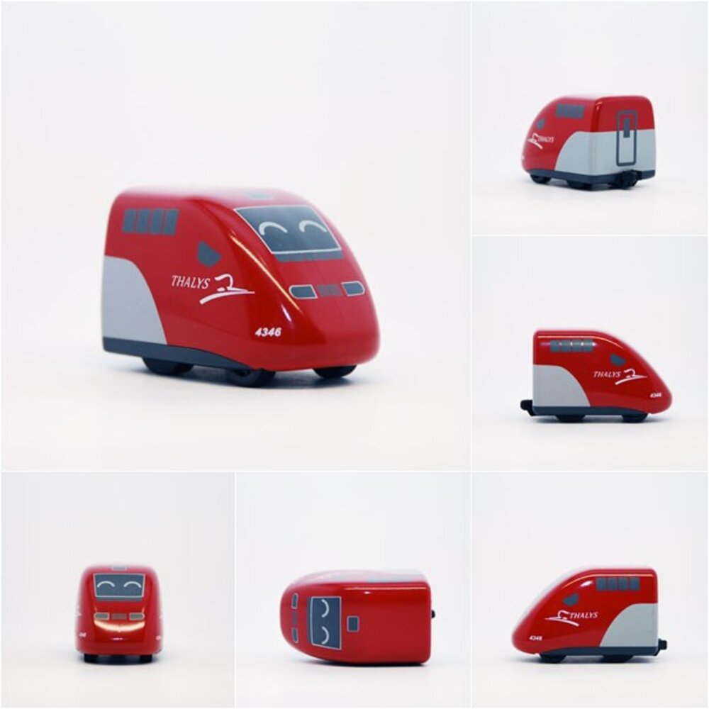 5132830423-荷比法高鐵THALYS 鐵支路迴力小火車 迴力車 火車玩具 壓克力盒裝 QV042 TR台灣鐵道