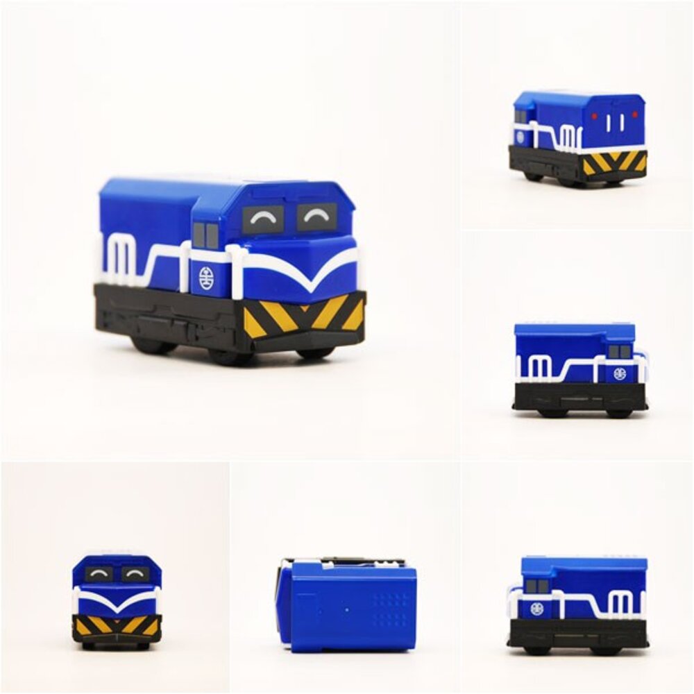 5332696381-台鐵柴電機車 R100型(藍) 鐵支路迴力小火車 迴力車 火車玩具 壓克力盒裝 QV008 TR台灣鐵道