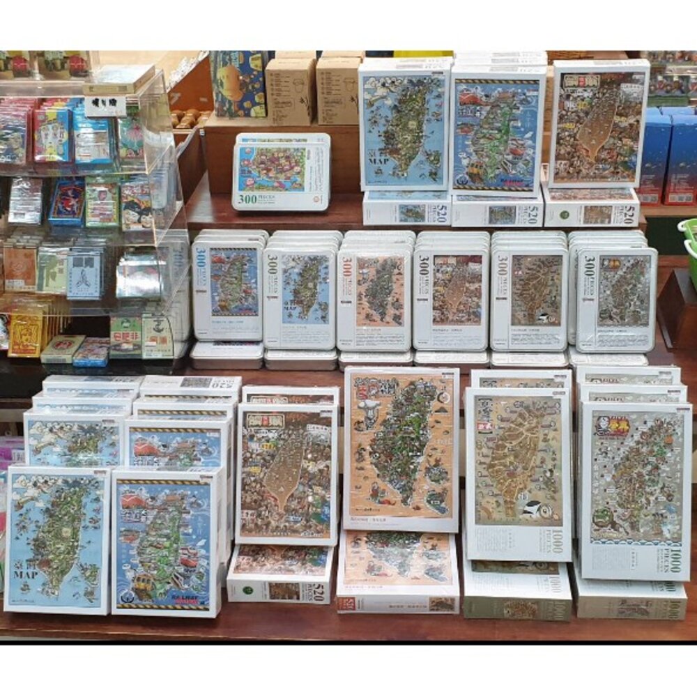 5334913907-台灣特色拼圖 300片 520片 1000片拼圖 台灣景點 夜市 美食 鐵道 祭典 古蹟 阿里山 台旺文創 TR台灣鐵道