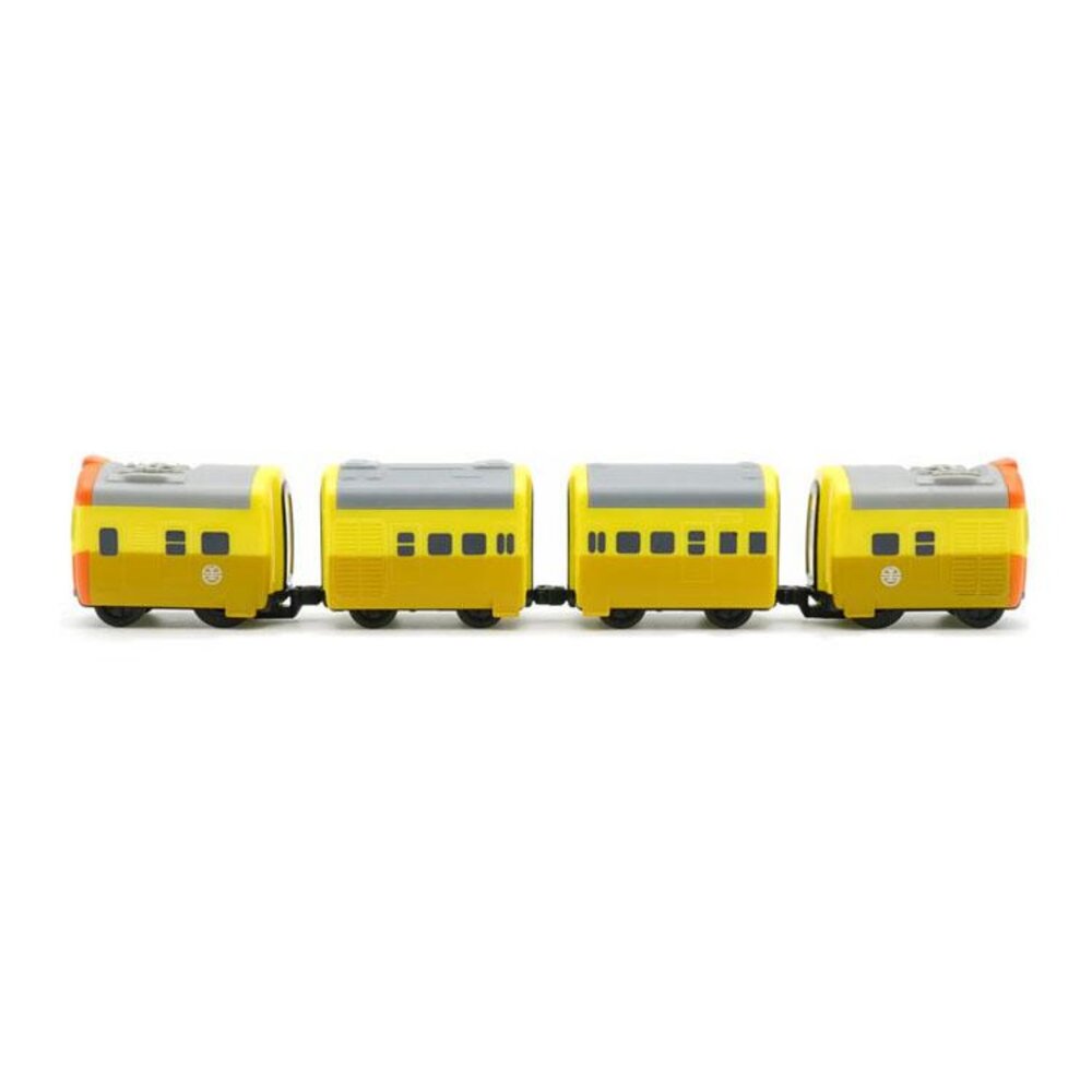 台鐵初代自強號列車 EMU100型 英國阿婆 英國貴婦 鐵支路4節迴力小列車 壓克力盒裝 QV002T1 TR台灣鐵道-圖片-1