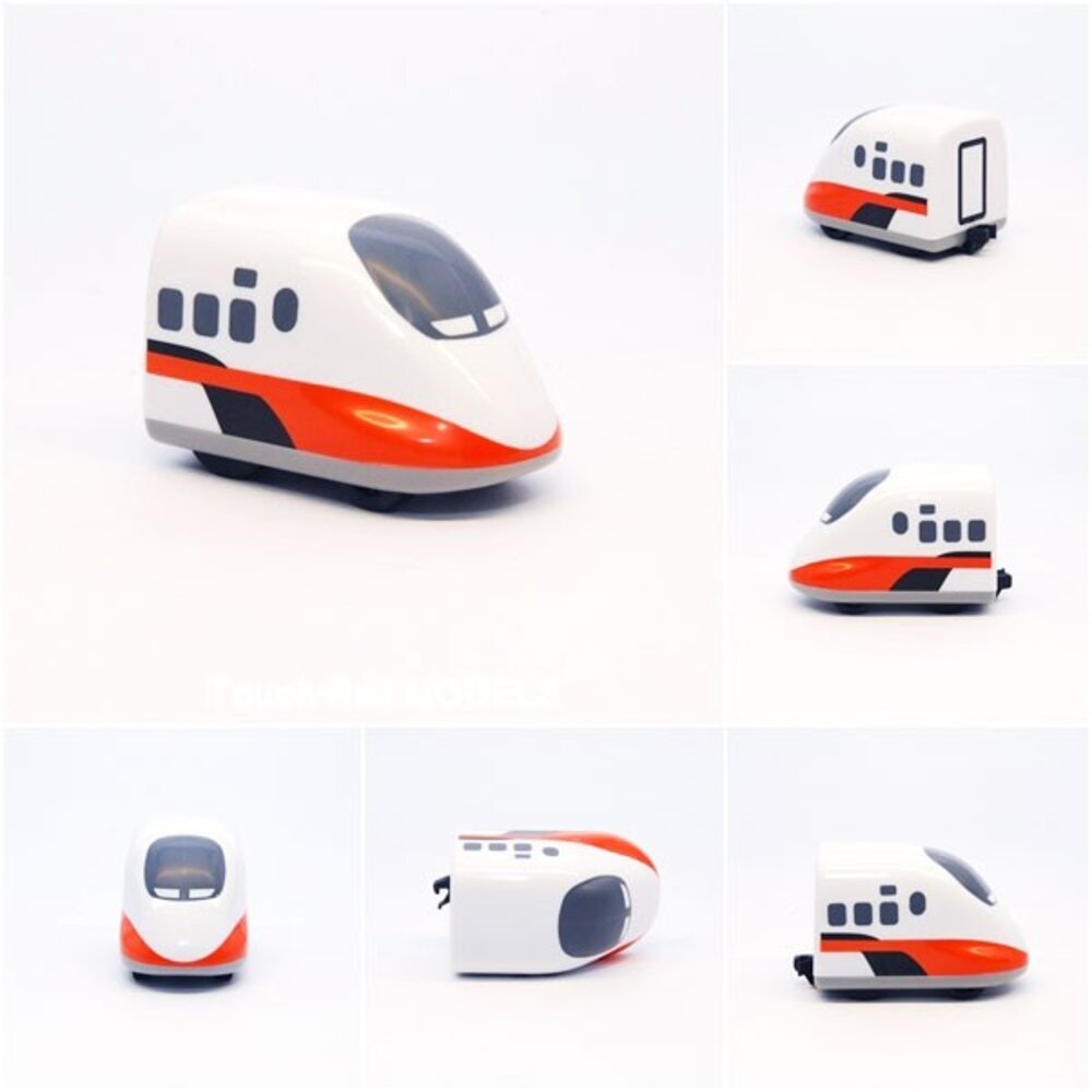 5532694380-台灣高鐵 700T型 鐵支路迴力小火車 迴力車 火車玩具 壓克力盒裝 QV004 TR台灣鐵道