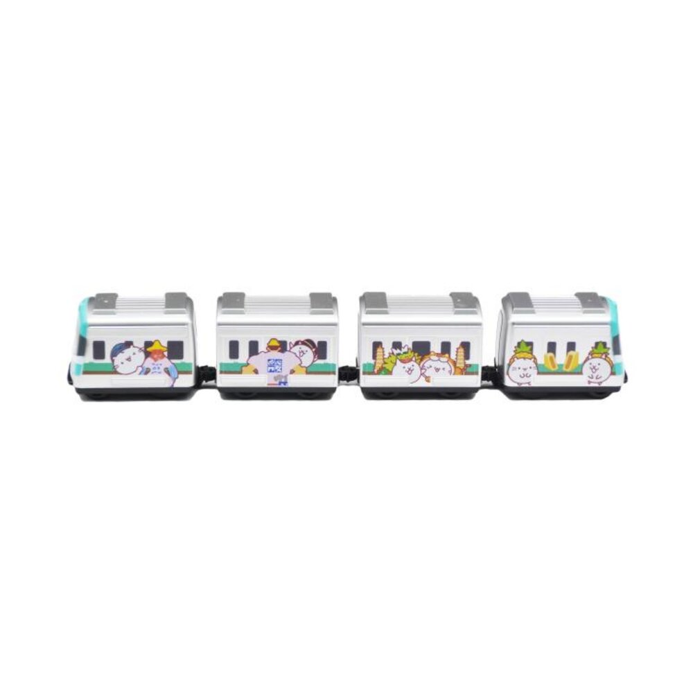 高雄捷運貓咪軍團彩繪列車 鐵支路4節迴力小列車 迴力車 火車玩具 壓克力盒裝 QV012T2 TR台灣鐵道-圖片-1