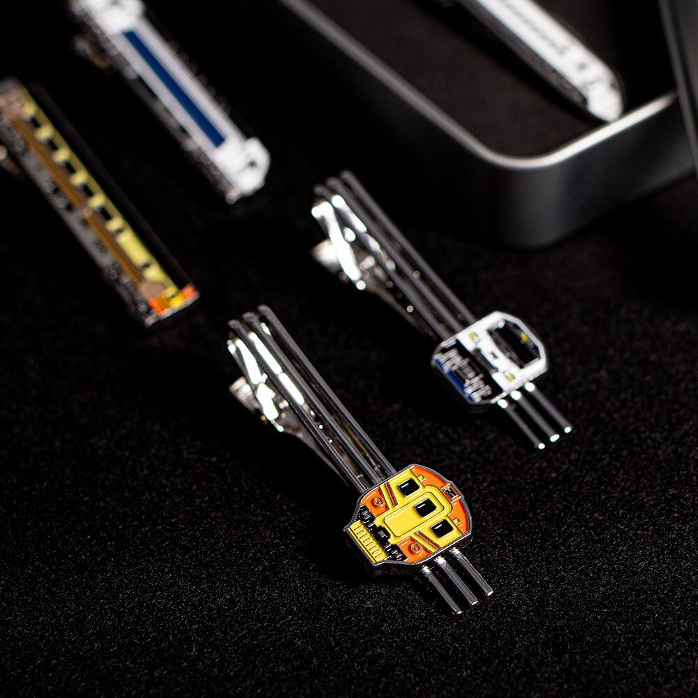 台鐵火車領帶夾 台鐵列車長愛用款 男仕服飾配件 EMU3000 EMU100 E500 R200 TR台灣鐵道-圖片-1