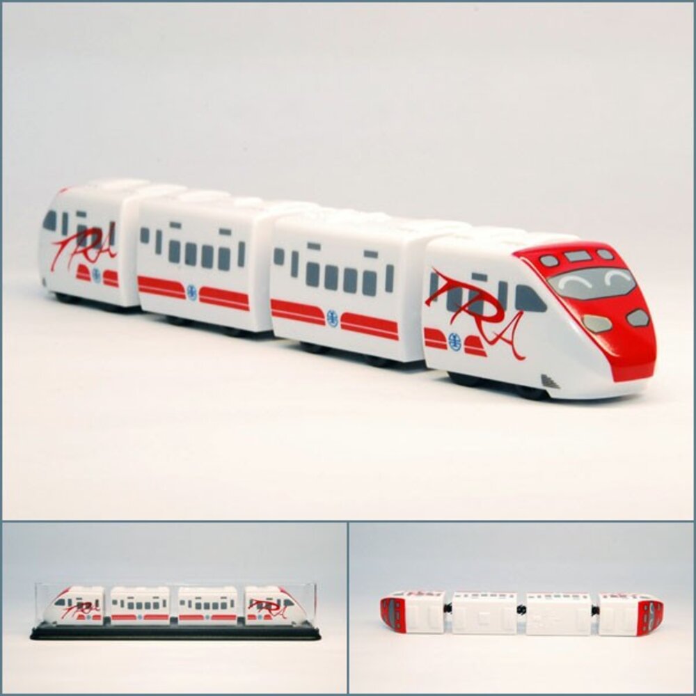 5732824443-台鐵普悠瑪自強號列車 TEMU2000型 鐵支路4節迴力小列車 迴力車 火車玩具 QV060T1 TR台灣鐵道