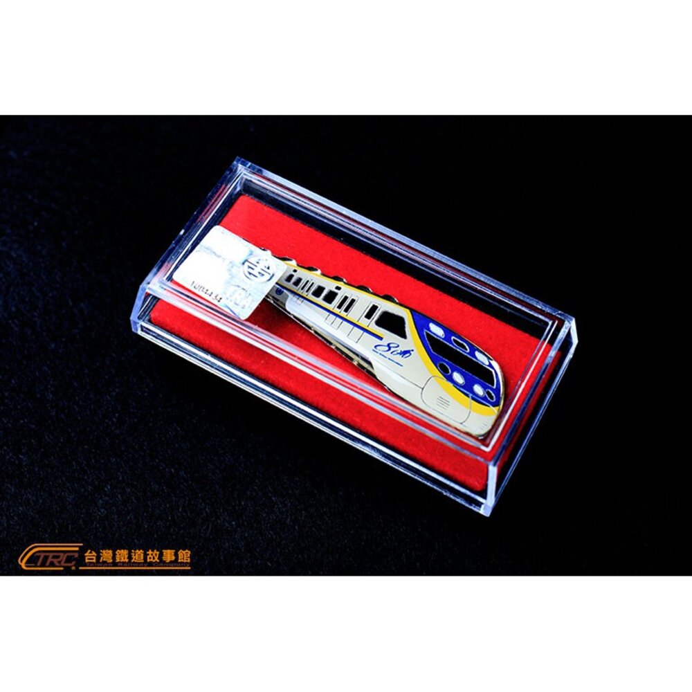 台鐵 EMU800微笑號 火車造型領帶夾 鐵道迷男仕精品 TR台灣鐵道-圖片-2
