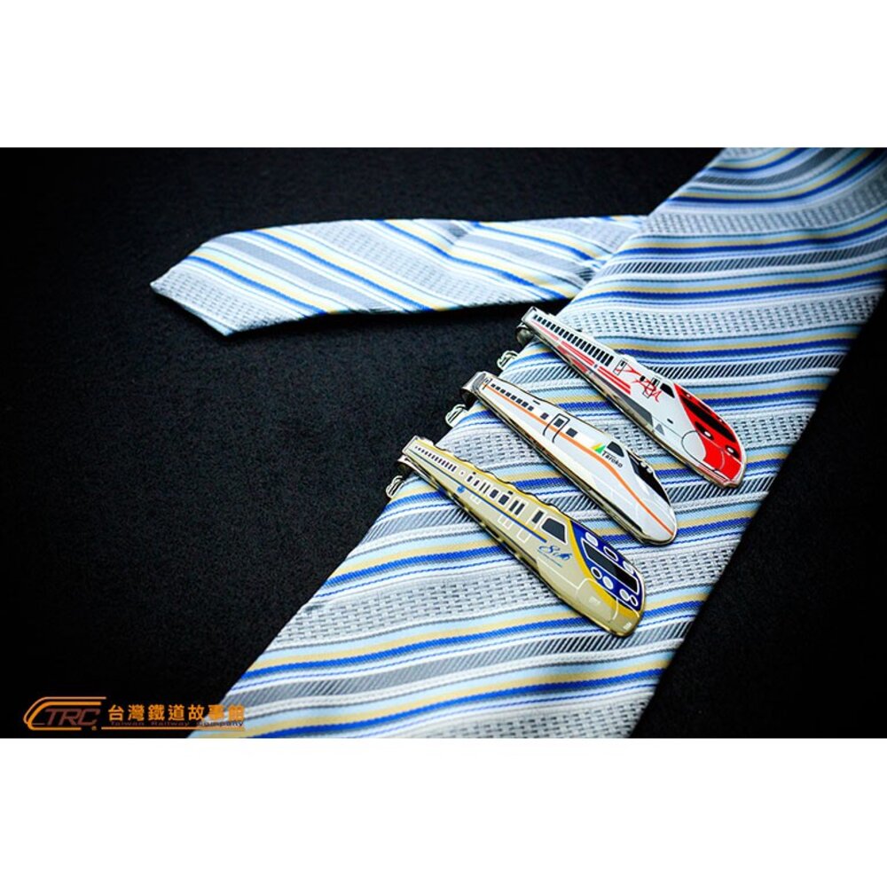 台鐵 EMU800微笑號 火車造型領帶夾 鐵道迷男仕精品 TR台灣鐵道-圖片-3