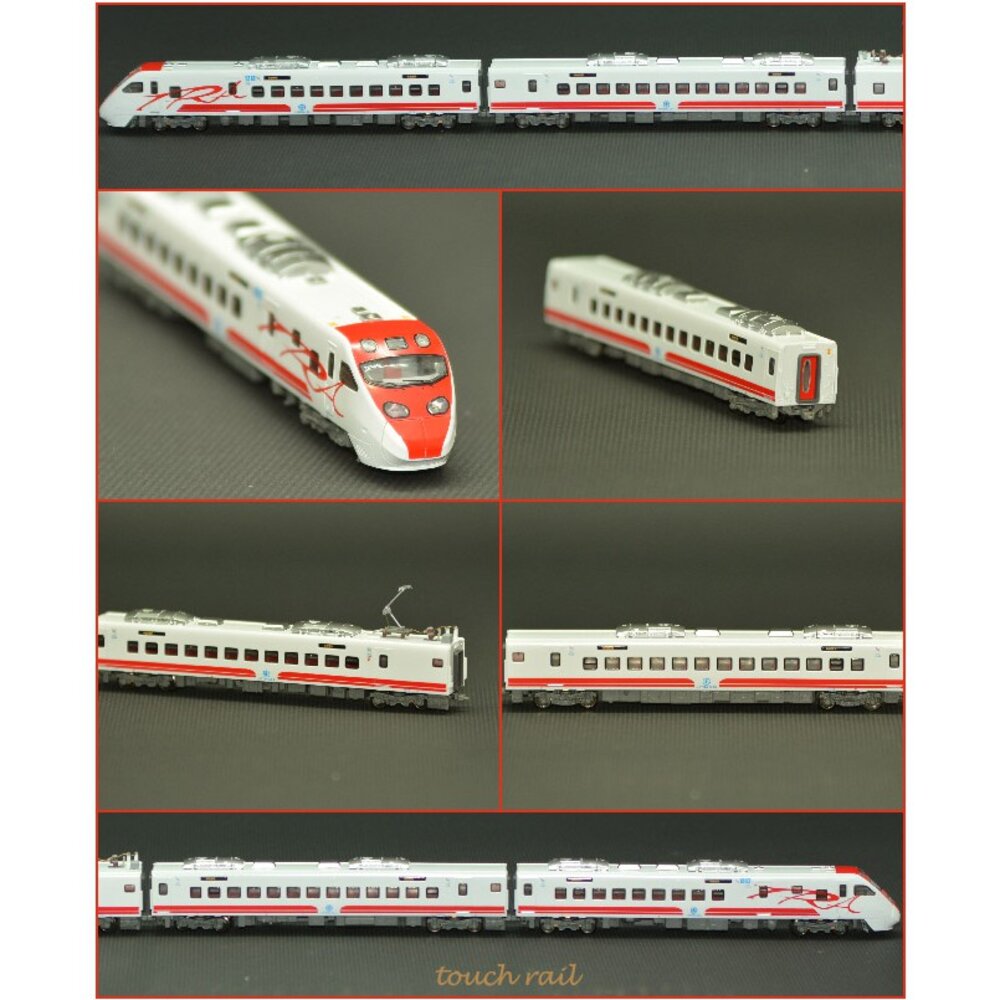 台鐵普悠瑪自強號列車TEMU2000型動力車輛組(8輛全編組) N軌N規鐵道模型