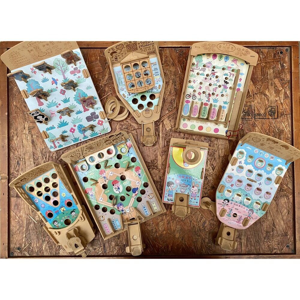 5891291932-木製DIY玩具 復古玩具 懷舊童玩 多種款式 迷你桌上夜市遊戲 TR台灣鐵道