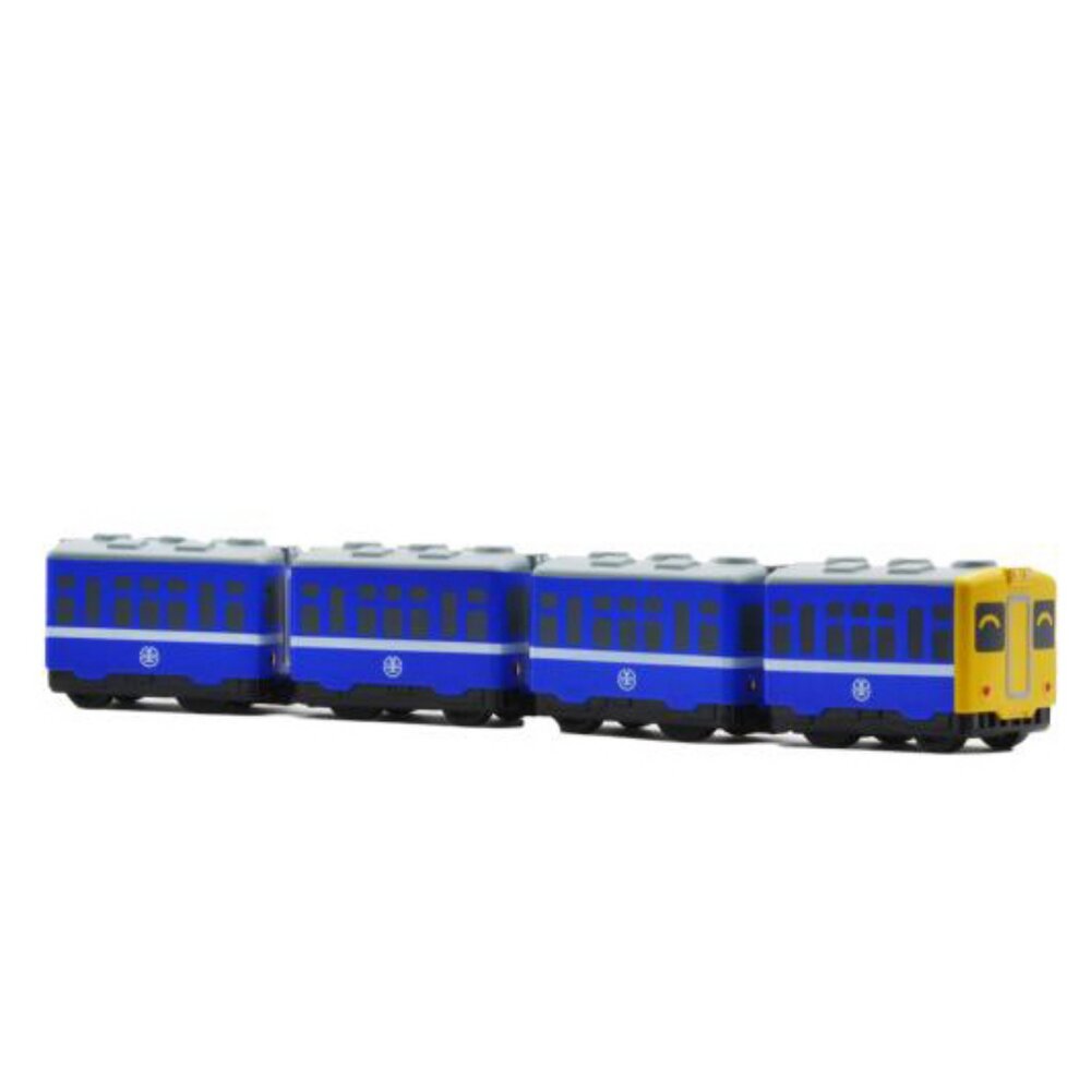 6232818463-台鐵小叮噹柴油客車 DR2000型 鐵支路4節迴力小列車 迴力車 火車玩具 壓克力盒裝 QV018T1 TR台灣鐵道