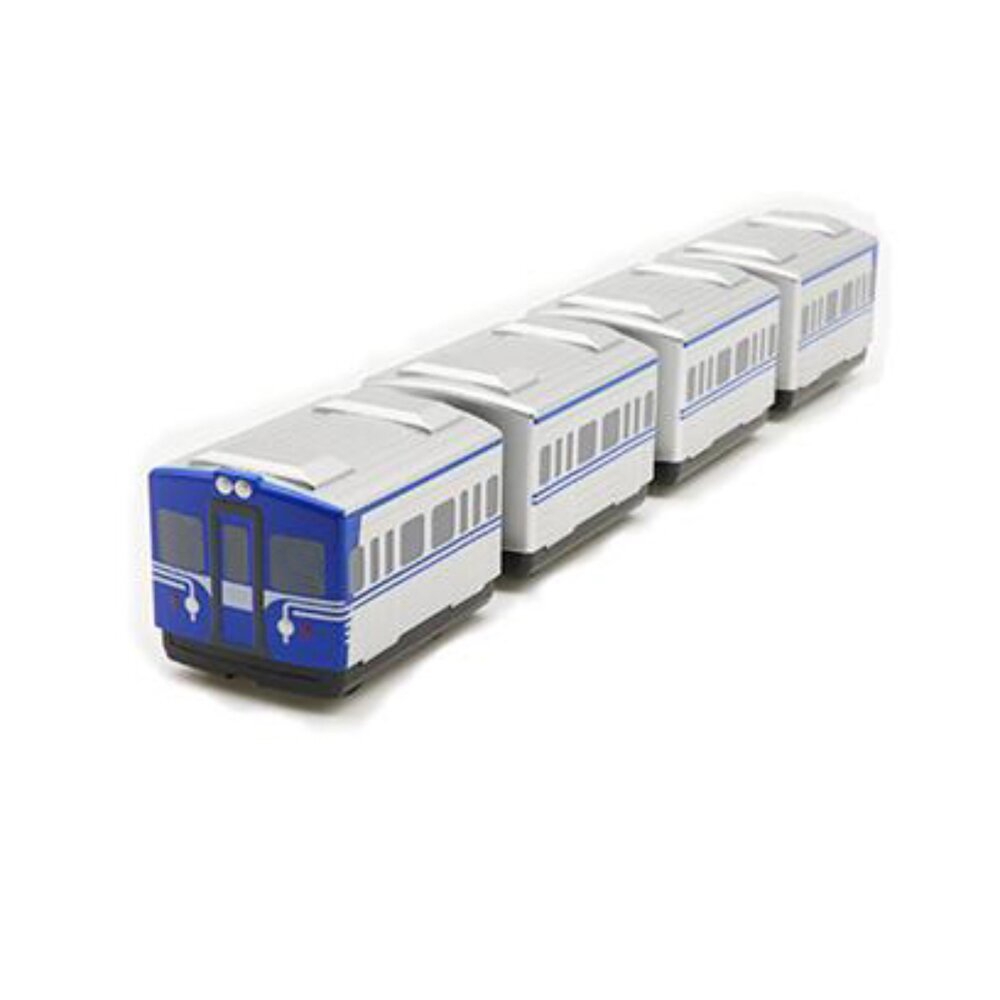 6532821153-台鐵區間車 EMU600型 鐵支路4節迴力小列車 迴力車 火車玩具 壓克力盒裝 QV043T1 TR台灣鐵道