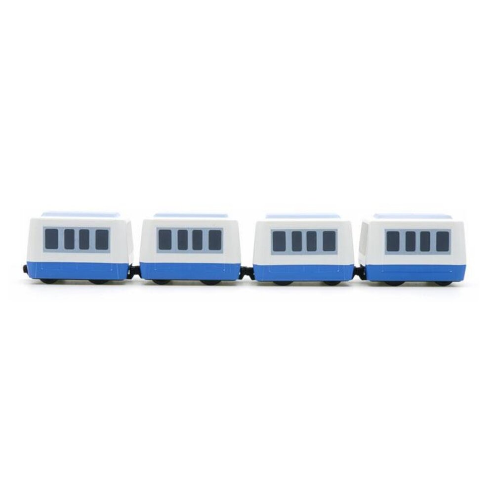 台北捷運木柵線列車 VAL256型中運量 鐵支路4節迴力小列車 迴力車 火車玩具 QV013T1 TR台灣鐵道-圖片-1