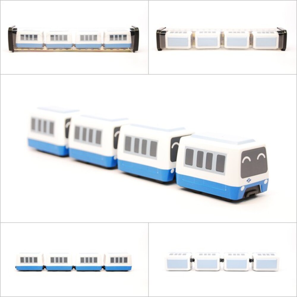7032748305-台北捷運木柵線列車 VAL256型中運量 鐵支路4節迴力小列車 迴力車 火車玩具 QV013T1 TR台灣鐵道