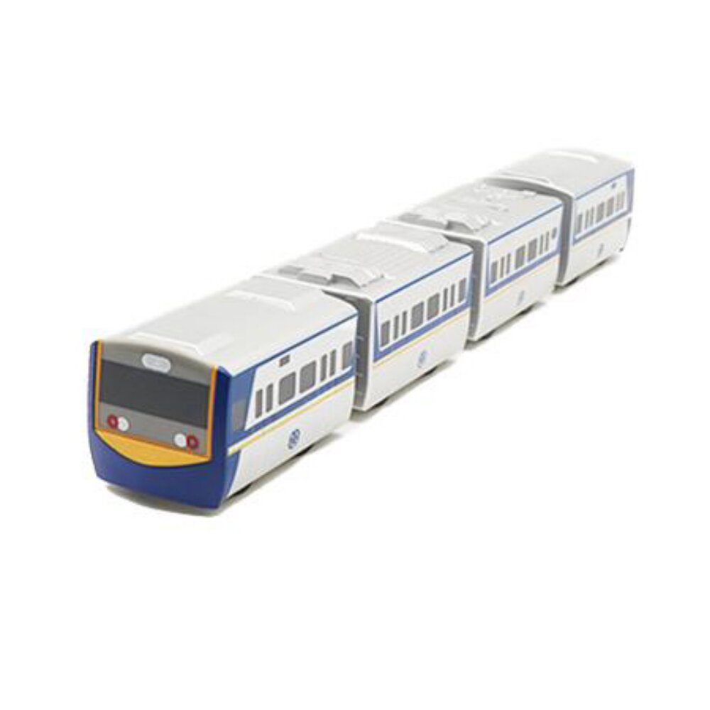 7232737095-台鐵阿福號區間車 EMU700型 鐵支路4節迴力小列車 迴力車 火車玩具 壓克力盒裝 QV006T1 TR台灣鐵道