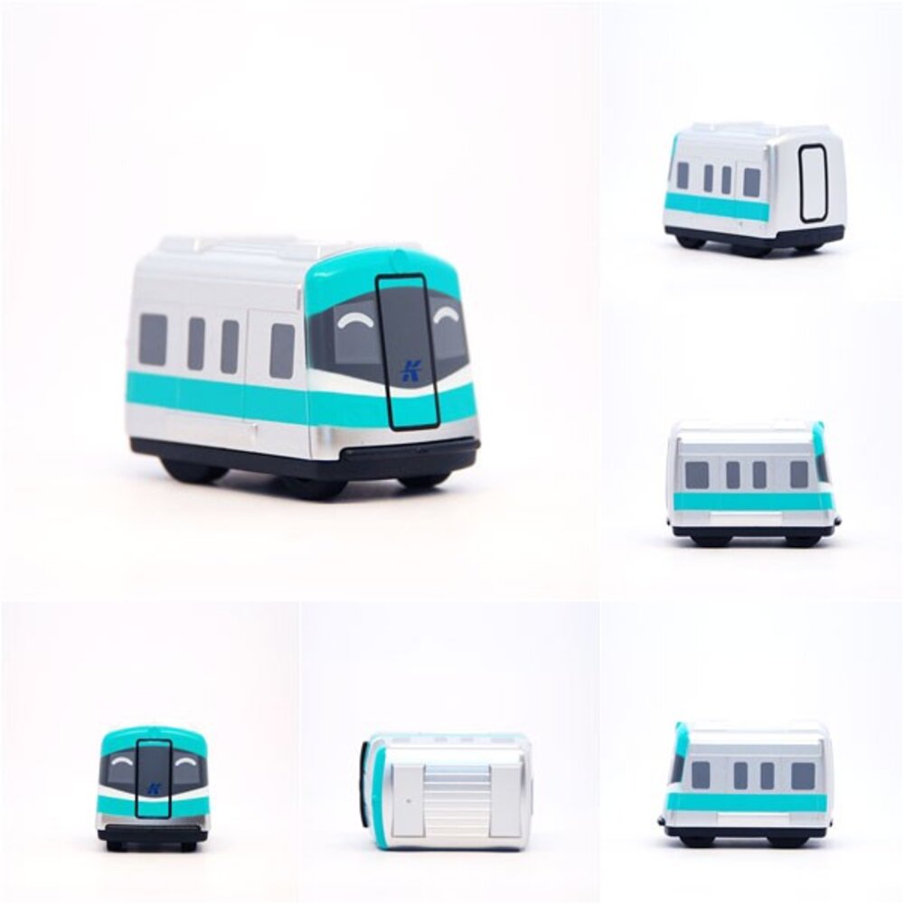 7432695273-高雄捷運 鐵支路迴力小火車 迴力車 火車玩具 壓克力盒裝 QV012 TR台灣鐵道