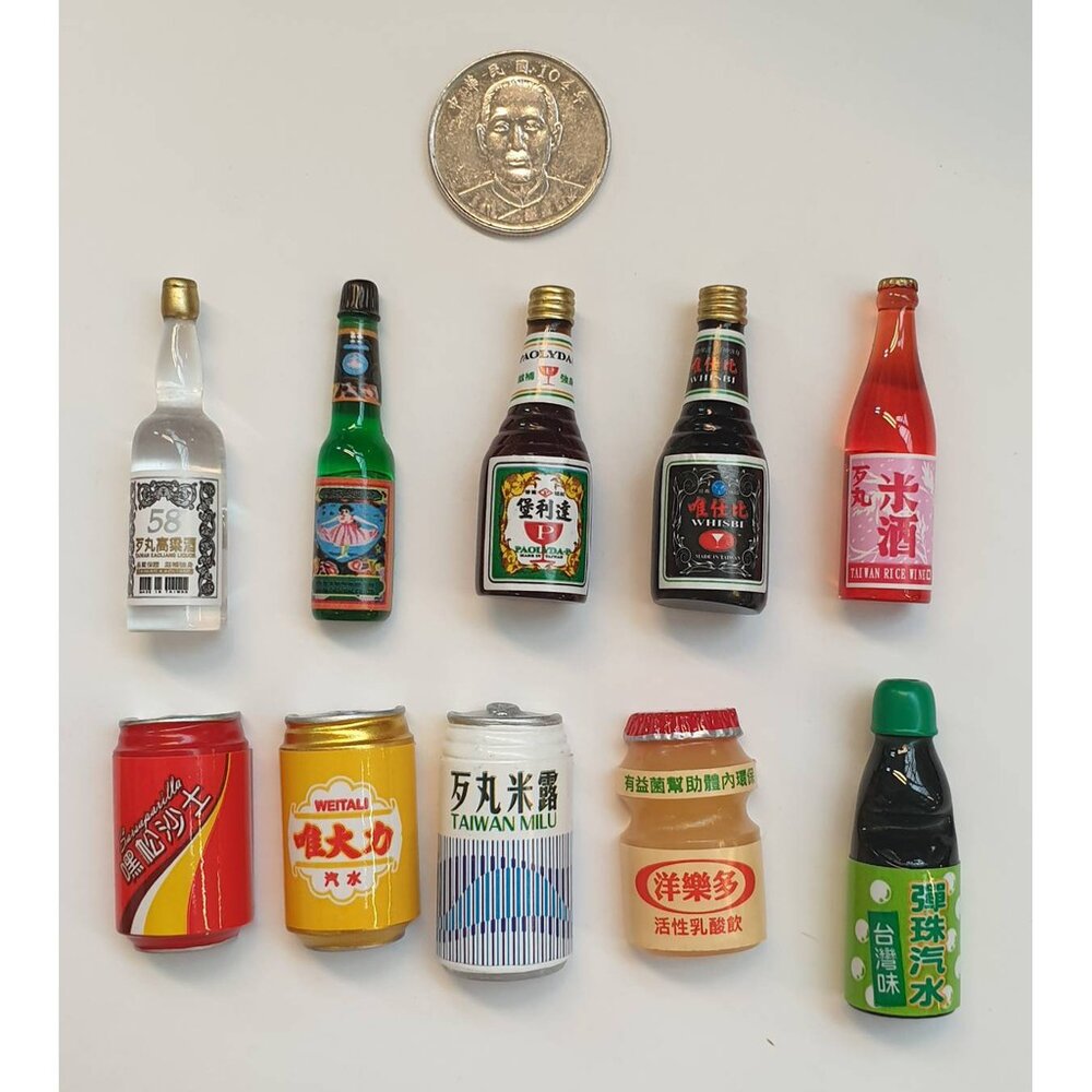 造型冰箱貼 小磁鐵 台灣經典系列 台灣紀念品 台啤 高粱 維士比 維大力 彈珠汽水 國旗 藍白拖 TR台灣鐵道-圖片-3