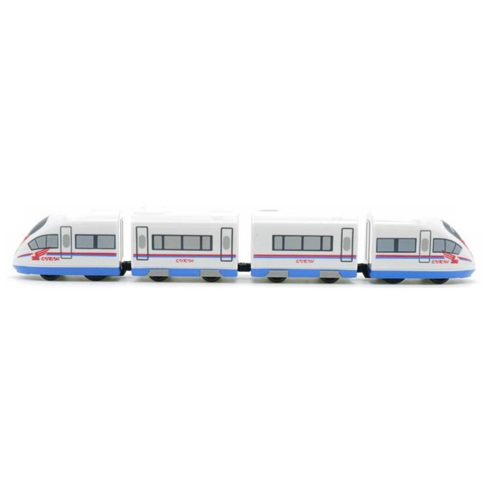 俄國高鐵Velaro列車 鐵支路4節迴力小列車 迴力車 火車玩具 壓克力盒裝 QV028T1 TR台灣鐵道-圖片-1
