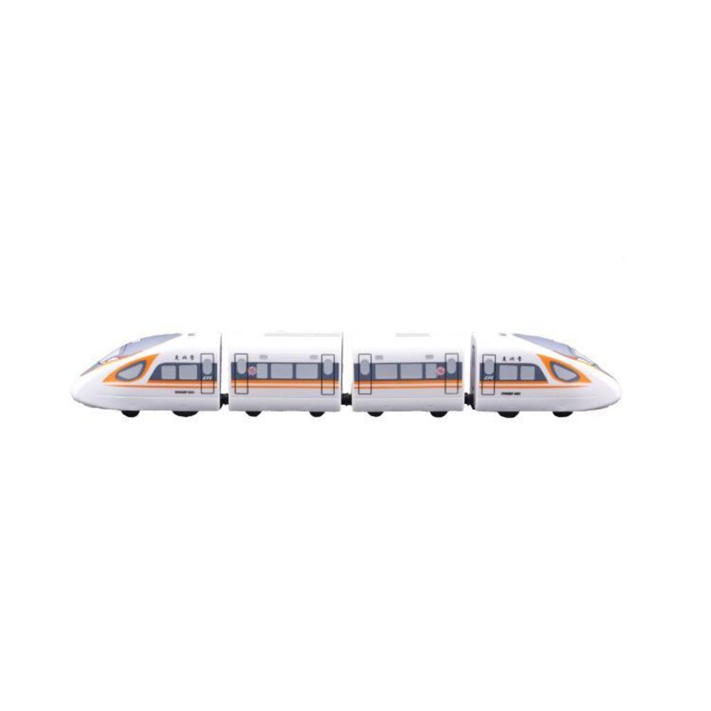 中國高鐵復興號列車 金鳳凰 CR400BF型 鐵支路4節迴力小列車 迴力車 火車玩具 QV077T1 TR台灣鐵道-圖片-1