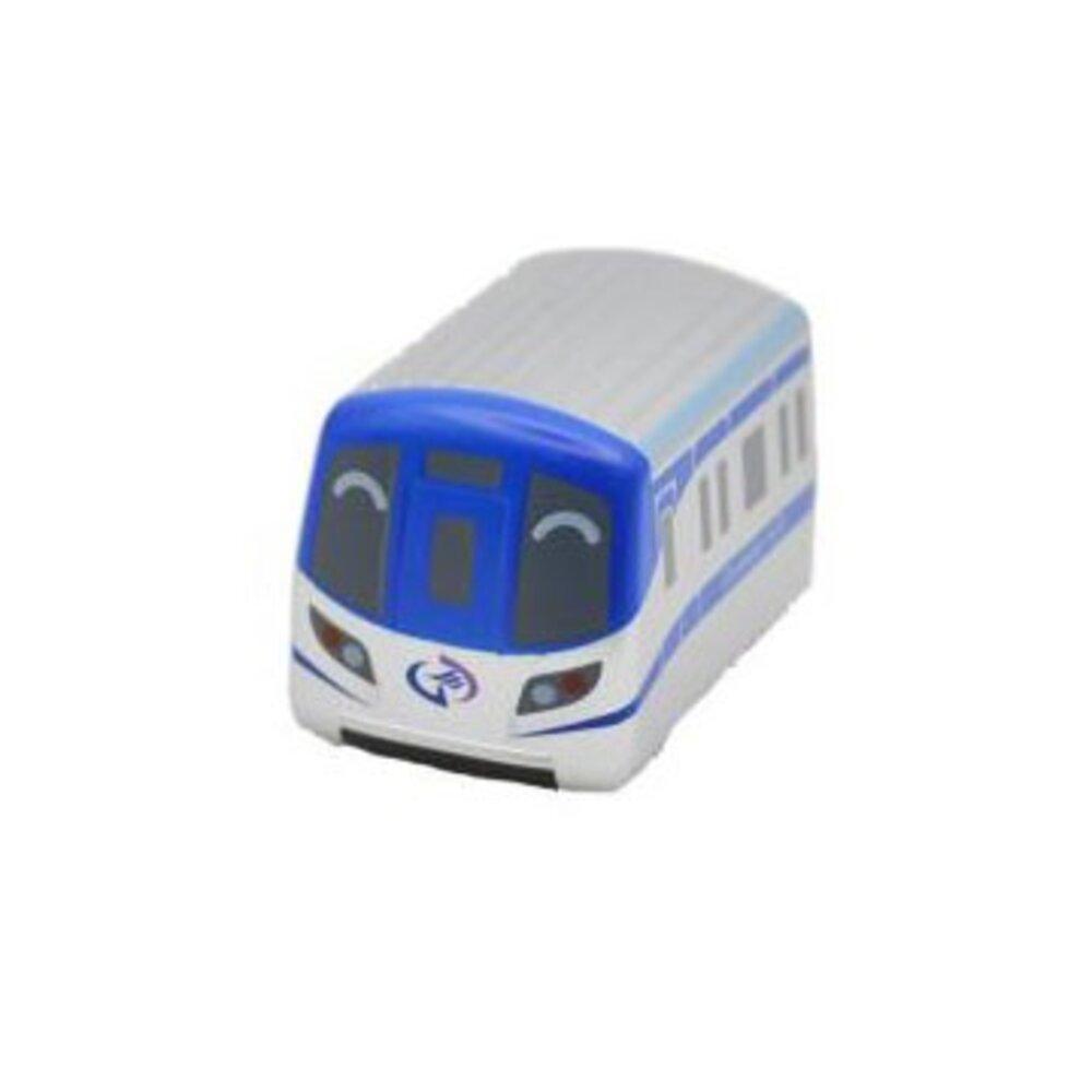 7632830038-桃園機場捷運 普通車 鐵支路迴力小火車 迴力車 火車玩具 壓克力盒裝 QV057 TR台灣鐵道