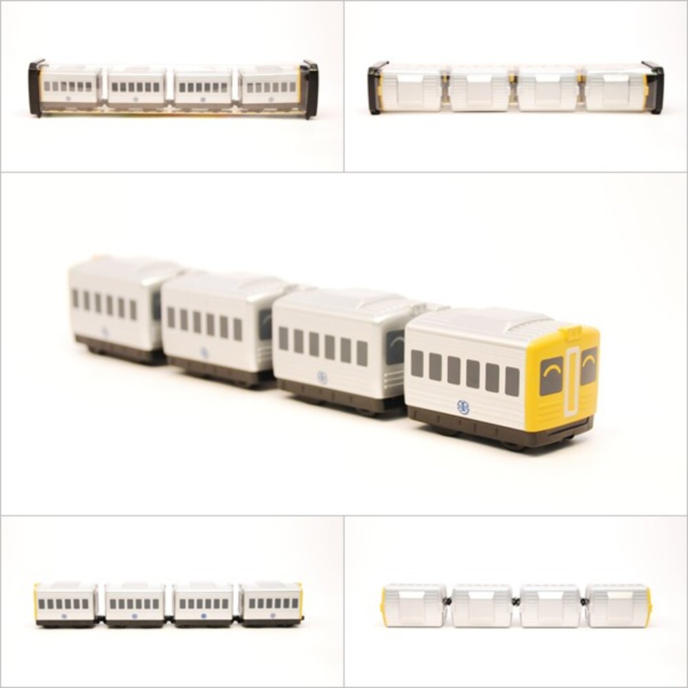 7732746540-台鐵白鐵仔光華號列車 DR2700型 鐵支路4節迴力小列車 迴力車 火車玩具 壓克力盒裝 QV010T1 TR台灣鐵道