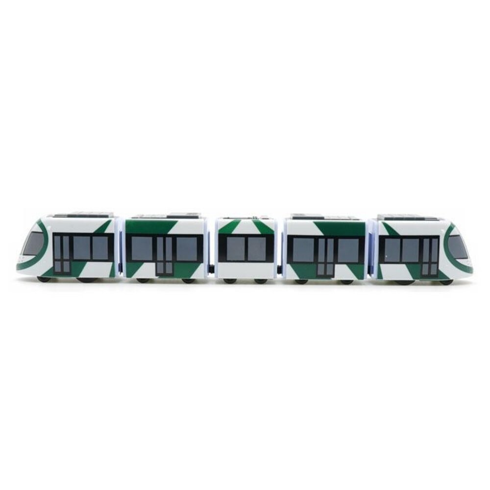 高雄捷運高雄輕軌列車 鐵支路5節迴力小列車 迴力車 火車玩具 壓克力盒裝 QV069T1 TR台灣鐵道-圖片-1