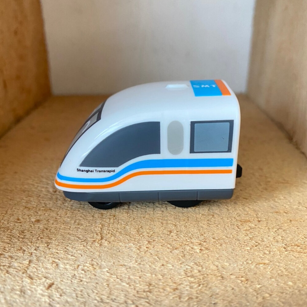 上海磁懸浮列車 鐵支路迴力小火車 迴力車 火車玩具 壓克力盒裝 QV021 TR台灣鐵道-圖片-2