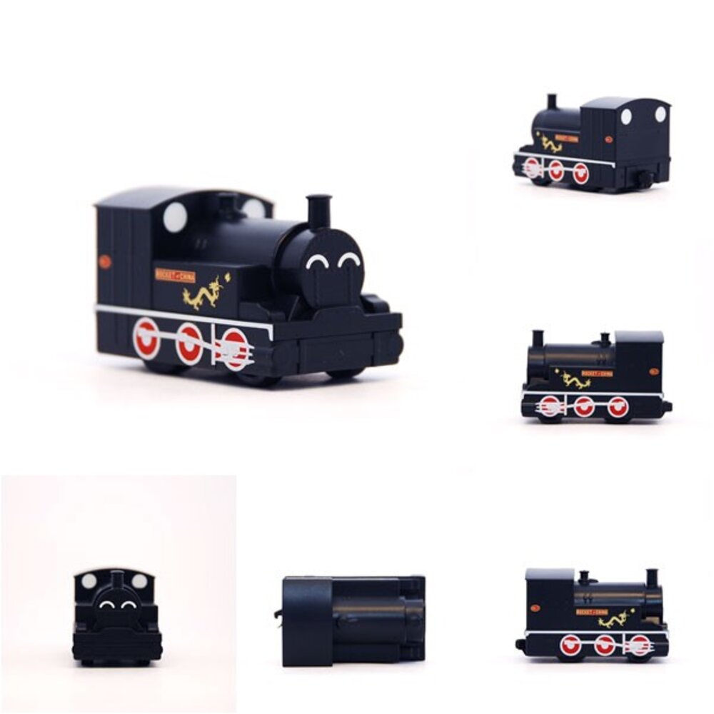 QV022-中國火箭號蒸汽火車 龍號機車 鐵支路迴力小火車 迴力車 火車玩具 壓克力盒裝 QV022 TR台灣鐵道