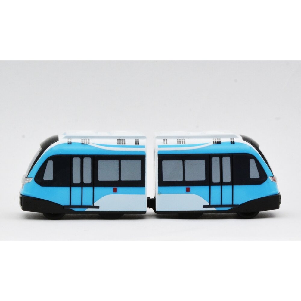 新北捷運 三鶯線 電聯車 鐵支路迴力小列車 迴力車玩具 紙盒裝 QV091T1 TR台灣鐵道-圖片-1