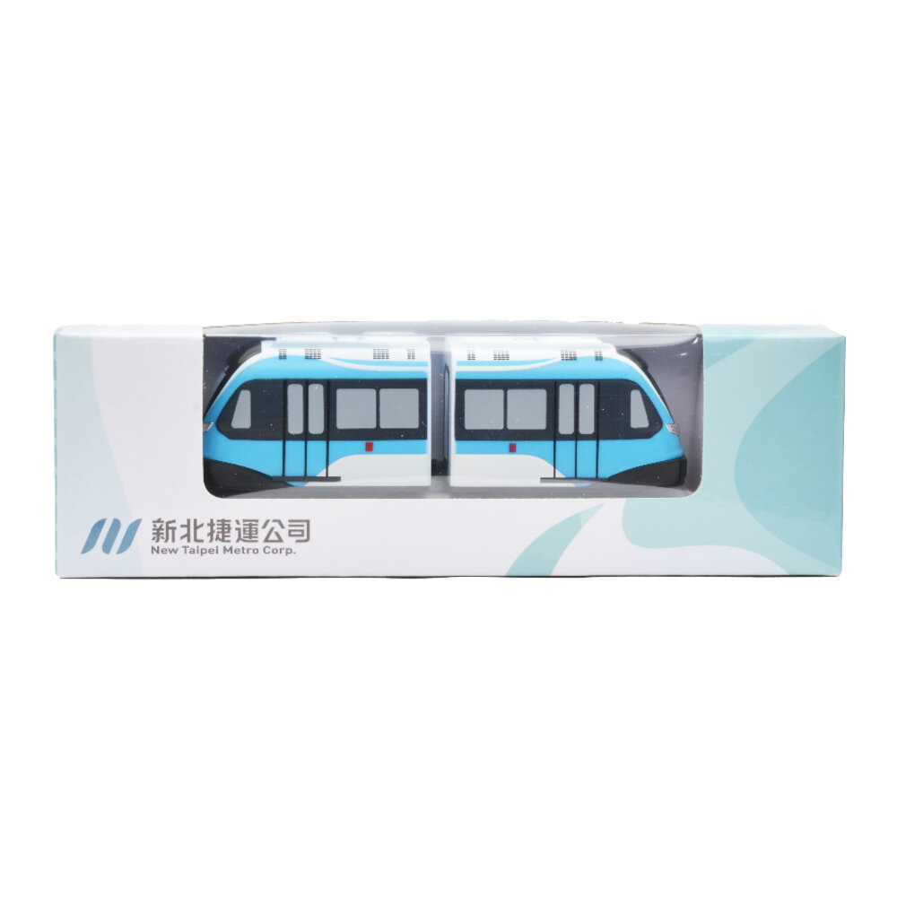 新北捷運 三鶯線 電聯車 鐵支路迴力小列車 迴力車玩具 紙盒裝 QV091T1 TR台灣鐵道-圖片-2