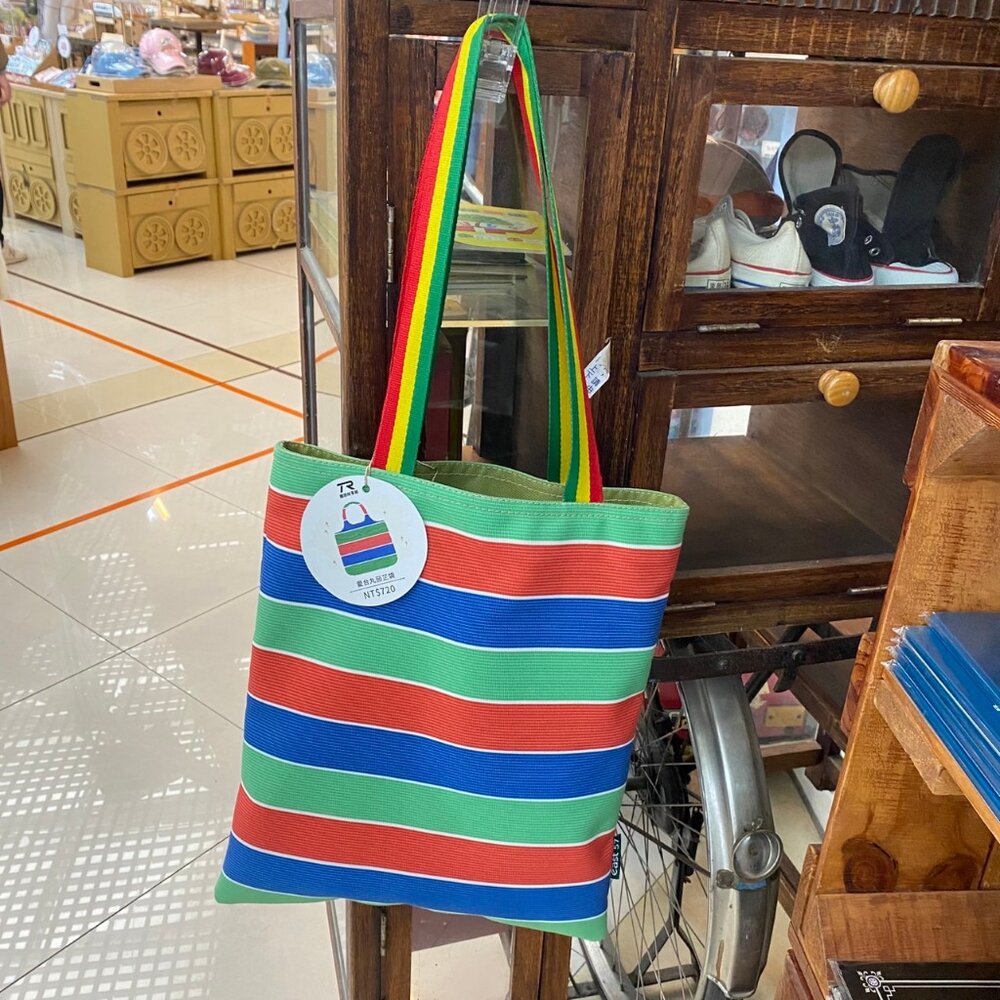 TR421509-TR長帆布包 愛台灣茄芷袋 帆布袋 環保購物袋 單肩包 文創帆布袋 大容量 TR台灣鐵道