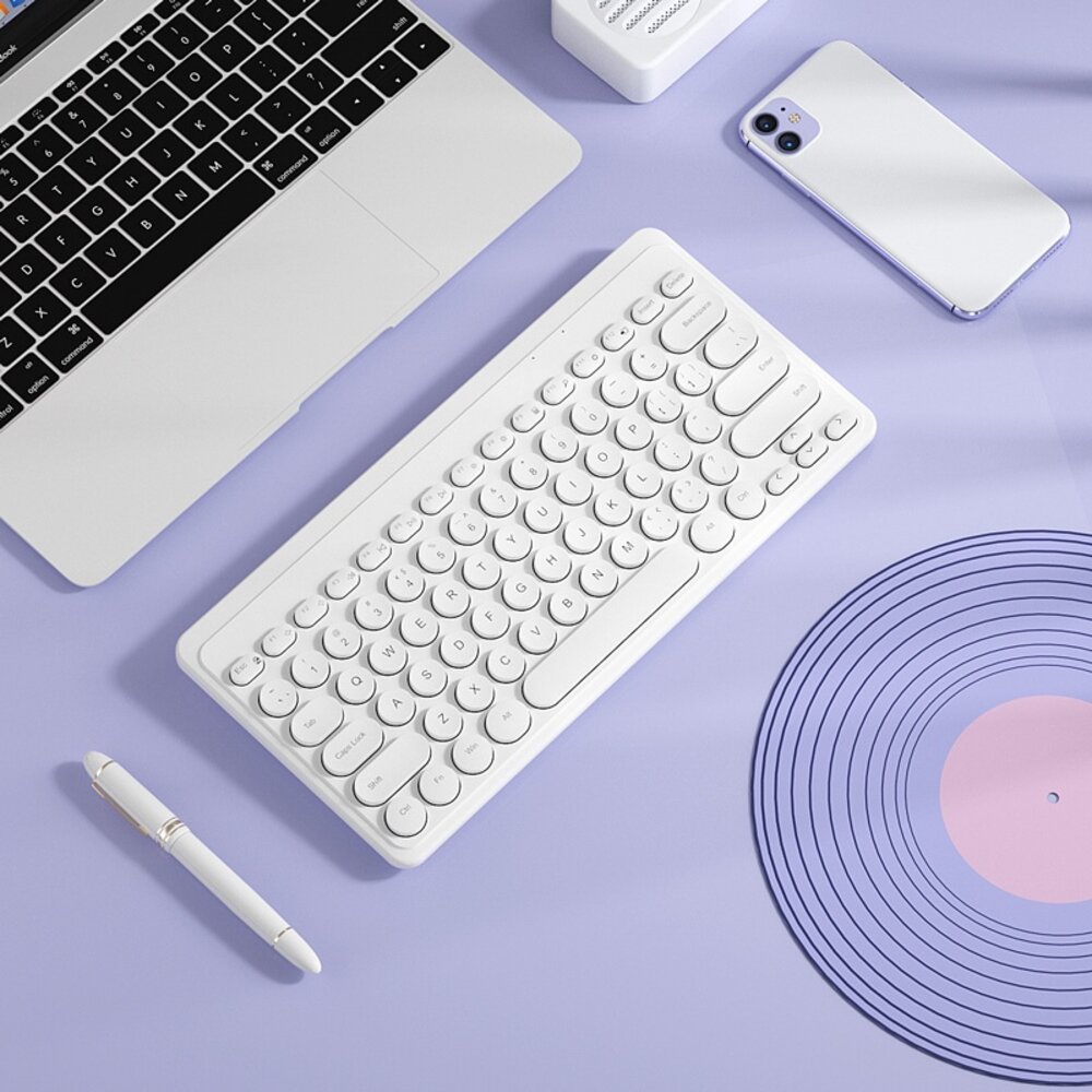 無線鍵盤滑鼠組 靜音鍵盤 USB迷你電腦鍵盤 鍵盤滑鼠組 電腦外接鍵盤 送禮-圖片-2